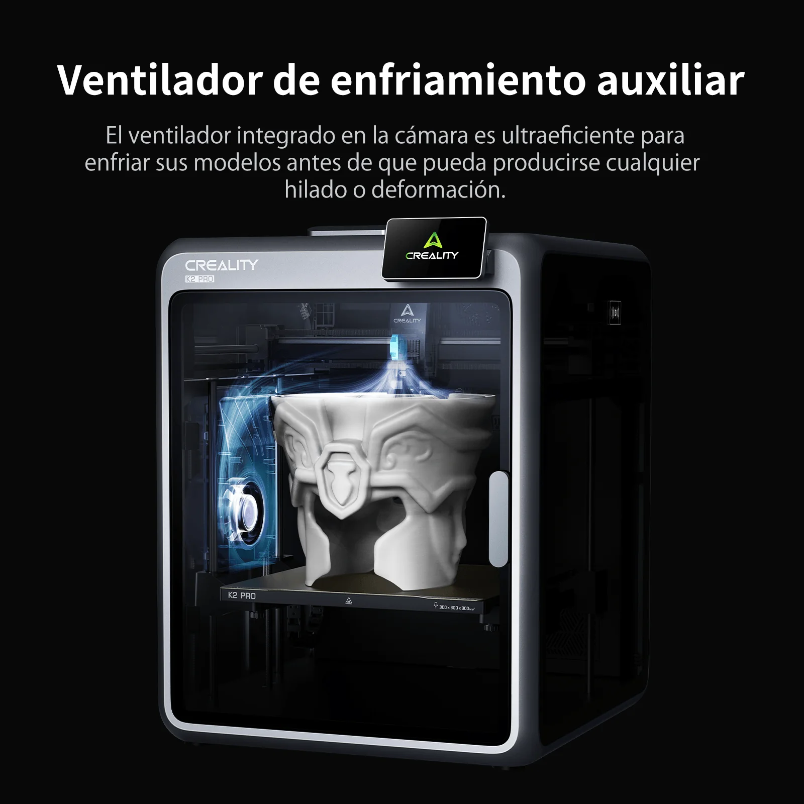Ventilador auxiliar Creality K2 Pro